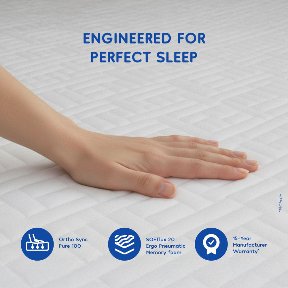 SleepSync 5 Mattress — Medium-Firm Comfort for Balanced Comfort & Ergonomic Support - sleepsync