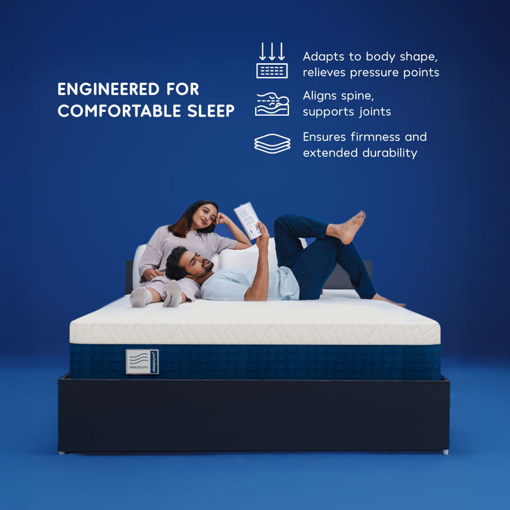 SleepSync 5 Mattress — Medium-Firm Comfort for Balanced Comfort & Ergonomic Support - sleepsync