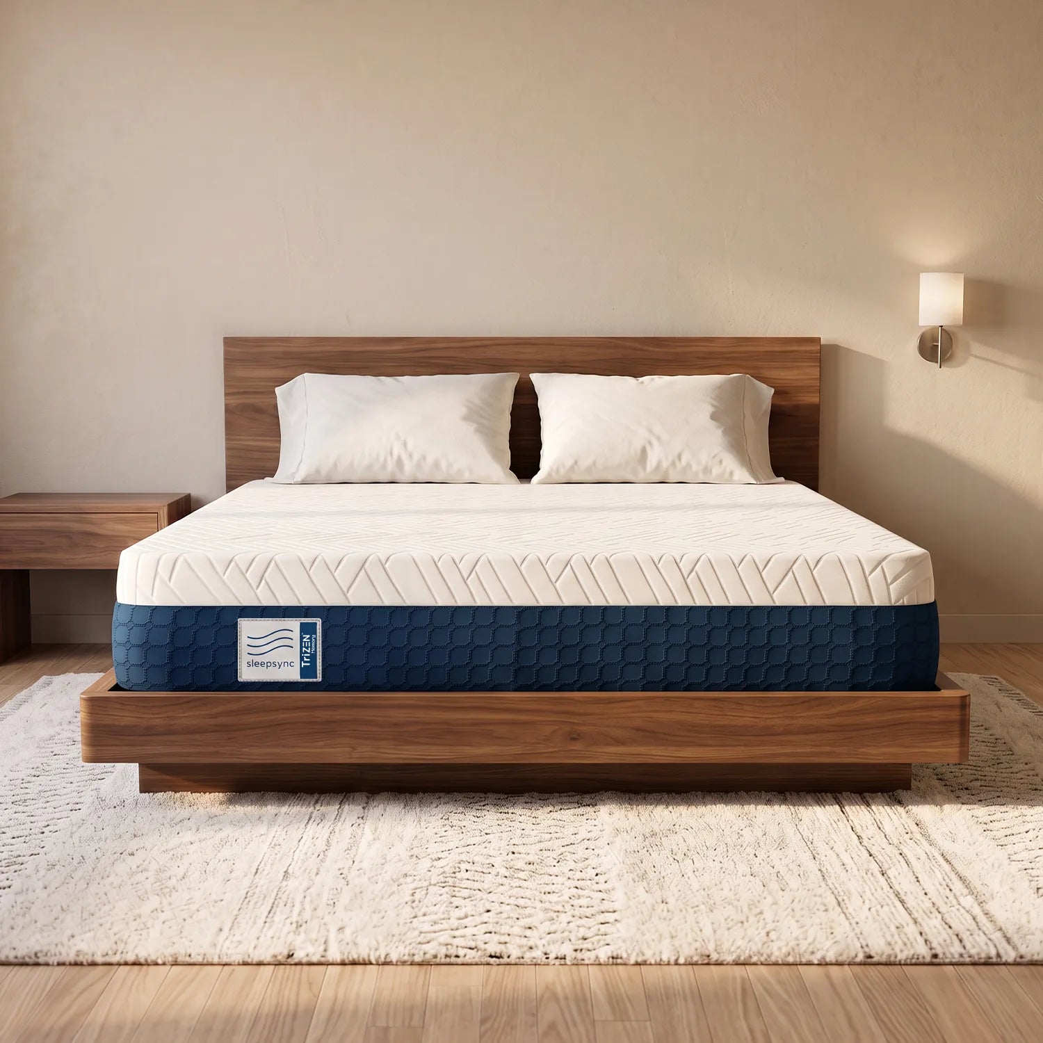 SleepSync TRIZEN Memory Mattress — Personalized Comfort & Targeted Zoned Support - sleepsync