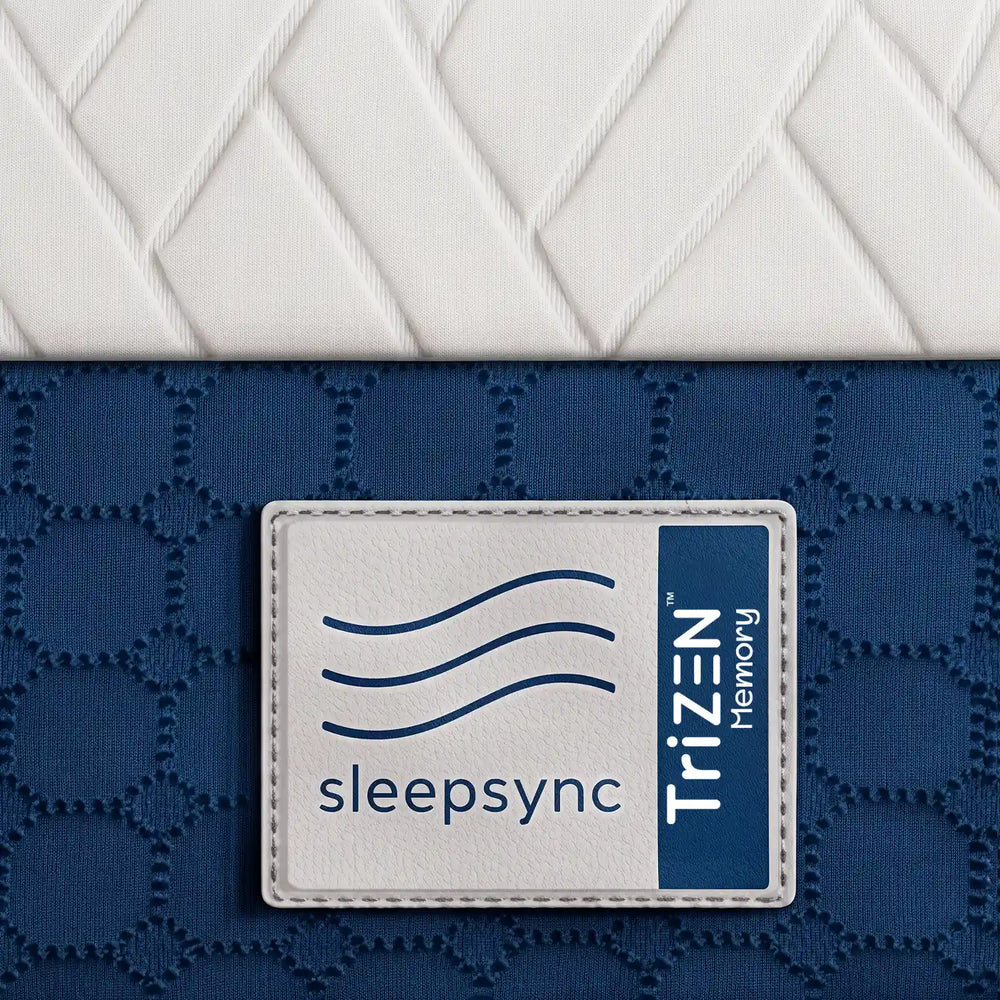 SleepSync TRIZEN Memory Mattress — Personalized Comfort & Targeted Zoned Support - sleepsync