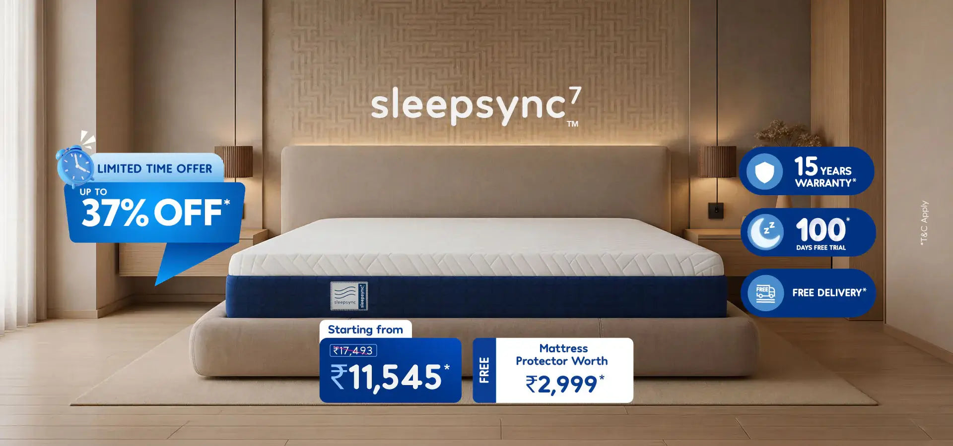 SleepSync — Mattresses Engineered for Better Sleep, India